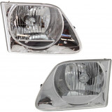 CarLights360: For Ford F-150 Heritage Headlight 2004 Pair Driver and Passenger Side w/ Bulbs Replaces FO2502182 + FO2503182 (PLX-M1-329-1115L-AS-CL360A2)