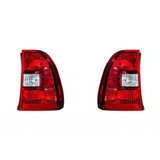 CarLights360: For Kia Sportage Tail Light 2009 2010 Pair Driver and Passenger Side w/ Bulbs Replaces KI2818100 + KI2819100 (PLX-M1-322-1932L-AS-CL360A1)