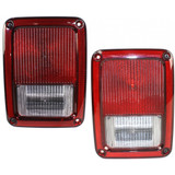 CarLights360: For Jeep Wrangler JK Tail Light 2018 Pair Driver and Passenger Side DOT Certified For CH2800177 + CH2801177 (PLX-M1-332-1945L-AF-CL360A2)
