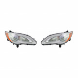 CarLights360: For Chrysler 200 Headlight 2011 12 13 2014 Pair Driver and Passenger Side | w/ Bulbs | DOT Certified | CH2518140 + CH2519140 (PLX-M1-332-1192L-AF1-CL360A1)