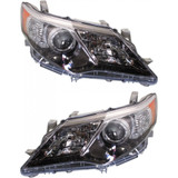 For Toyota Camry 2012-2014 Headlight Assembly Unit HID WO Inner Tail Light B AND Module Pair Driver and Passenger w/o bulbs and ballast (PLX-M1-311-11C8LMUSHM7)