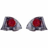 For Lexus IS 300 2002-2003 Tail Light Assembly Unit Pair Driver and Passenger Side Metallic (PLX-M1-211-19G6L3US7)