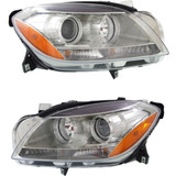 CarLights360: For Mercedes-Benz ML350 Headlight 2012 Pair Driver and Passenger Side CAPA Certified For MB2502192 | MB2503192 (PLX-M1-339-1137L-AC-CL360A1)
