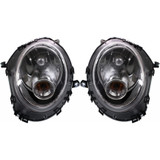 CarLights360: For Mini Cooper Headlight 2009-2015 Pair Driver and Passenger Side | w/ Bulbs | MC2502107 (PLX-M1-381-1103L-ASC-CL360A1)