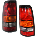 CarLights360: For GMC Sierra 1500 Classic Tail Light 2007 Pair Driver and Passenger Side w/ Bulbs DOT Certified Replaces GM2800177 + GM2801177 (PLX-M1-334-1901L-AFD-CL360A2)