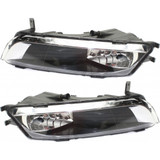 CarLights360: For Volkswagen CC Fog Light 2013 14 15 2016 Driver and Passenger Side Pair For VW2592125 + VW2593125 (PLX-M1-440-2049L-AQ-CL360A1)