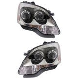 CarLights360: For GMC Acadia Headlight 2008 09 10 11 2012 Pair Driver and Passenger Side w/ Bulbs CAPA Certified GM2502358 | GM2503358 (PLX-M1-334-1148L-ACN-CL360A1)