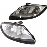 CarLights360: For Pontiac Sunfire Headlight 2003 2004 2005 Pair Driver and Passenger Side w/ Bulbs (DOT Certified) GM2502222 + GM2503222 (PLX-M1-335-1110L-AF-CL360A1)