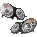 CarLights360: For Mercedes-Benz E500 Headlight 2004 2005 Pair Driver and Passenger Side DOT Certified For MB2502108 | MB2503108 (PLX-M1-339-1125L-AF-CL360A3)