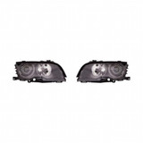 For BMW 3 Series Headlight Assembly 1999-2001 Pair Driver and Passenger Side | Coupe | HID Type (PLX-M1-343-1105LMASHM2)