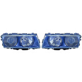 For BMW 740i / 740iL Headlight Assembly 1995 96 97 1998 Pair Driver and Passenger Side | HID | BM2502131 + BM2503131 (PLX-M1-343-1113LXASH2)