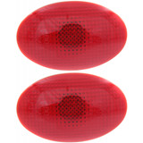 For Ford F-Series Super Duty Signal Marker Light Assembly 1999-2010 Pair Driver and Passenger Side | Rear Fender | Red Lens | FO2860105 + FO2860105 (PLX-M1-430-1401N-AS-R)