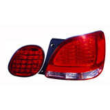 For Lexus GS300/400/430 98-05 Tail Light LED (Inner & Outer) CLEAR/RED 4-PC Set Replaces LX2811107 (CLX-M1-211-19J1FXASVCR)