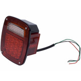 Rugged Ridge Compatible With For Willys / Jeep Wrangler CJ 1946-1975 Led Tail Light Assembly Passenger Side | 12403.8 (TLX-rug12403.80-CL360A70 )