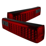 Spyder For Ford Mustang 1987-1993 Xtune Tail Lights Pair LED Red Smoke | 5012999