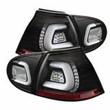 Spyder For Volkswagen Rabbit 2006-2009 LED Tail Lights Pair Turn Signal Black | 5073792