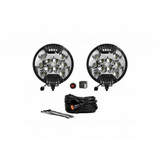 KC Hilites For SlimLite 6in. LED Light 50w Spot Beam (Pair Pack System) - Black | (TLX-kcl100-CL360A70)