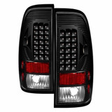 Xtune For Ford F-450/F-550 1999-2007 Tail Lights Pair LED Black ALT-ON-FF15097-LED-BK | 5012937