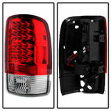 Spyder For Chevy Suburban 1500/2500 2000-2006 LED Tail Lights Pair Red Clear | 5001542