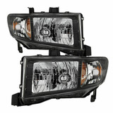 Xtune For Honda Ridgeline 2006-2013 Headlight Pair Crystal Black HD-JH-HRID06-AM-BK | 9025495