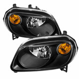 Xtune For Chevy HHR 2006-2011 Headlight Pair Crystal Black HD-JH-CHHR06-BK | 9023828