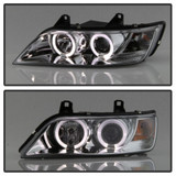 Spyder For BMW Z3 1996-2002 Projector Headlights Pair | LED Halo Chrome High Low | 5009098