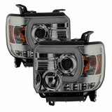 Spyder For GMC Sierra 2500/3500 HD 2014-2016 Projector Headlights Pair | DRL Smoke | 5080639