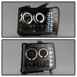 Spyder For GMC Sierra 2500/3500 HD 2007-2013 Projector Headlights Pair LED Smoke | 5010629