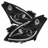 Spyder For Nissan Altima 4DR 2010-2012 Projector Headlights Pair | DRL LED Halo Black | 5076830