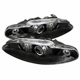 Spyder For Mitsubishi Eclipse 1995 1996 Projector Headlights Pair | LED Halo Black | 5011428