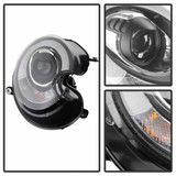 Spyder For Mini Cooper 2007-2012 Projector Headlights Pair | HID DRL Black | 5080615