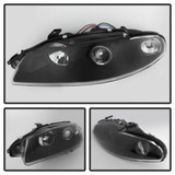 Spyder For Mitsubishi Eclipse 1997-1999 Projector Headlights Pair | LED Halo Black | 5011473