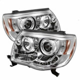 Spyder For Toyota Tacoma 2005-2011 Projector Headlights Pair | LED Halo Chrome High | 5011923