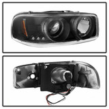 Spyder For GMC Sierra 1500/2500 HD Classic 2007 Projector Headlights Pair LED Black | 5009357