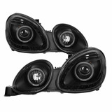 xTune For Lexus GS300 1998-2005 Headlights Pair Projector Black PRO-JH-LGS98-LED-BK | 9027826