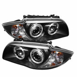 Spyder For BMW 1 Series M 2011 Projector Headlights Pair | LED Halo Black | 5008985