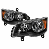 xTune For Dodge Grand Caravan 2011-2017 Headlights Pair HD-JH-CHRTC08-AM-BK | 9042492