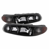 xTune For Buick Regal 1997-2004 Headlights Pair Crystal Black HD-JH-BUCEN97-AM-BK | 9025235