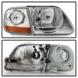 xTune For Ford F-150 4pc 1997-2003 Headlights Pair OEM Style HD-JH-FF15097-L-SET-C | 9042645