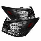 Spyder For Honda Accord 08-12 4DR Tail Lights Pair LED Black ALT-YD-HA08-4D-LED-BK | 5032621