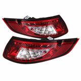 Spyder For Porsche 911 2005-2008 Tail Lights Pair LED Red Clear ALT-YD-P99705-LED-RC | 5037978
