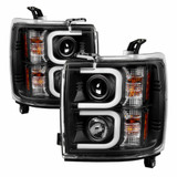 Spyder For Chevy Silverado 2500/3500 HD 14-16 Projector Headlights Pair DRL Light Bar | 5081032
