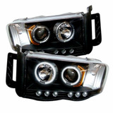 Spyder For Dodge Ram 1500/2500/3500 2002-2005 Projector Headlights Pair | CCFL Halo | 5009951