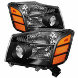 Xtune For Nissan Titan 2004-2014 OEM Amber Headlights Pair Set Black | 5077080