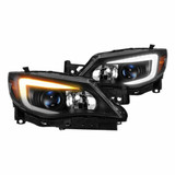 Xtune For Subaru Impreza WRX Halogen Only 2008-2014 Projector Headlights Pair Black | 9039379