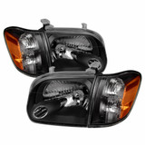 Xtune For Toyota Sequoia 2005-2007 Headlights Pair & Corner lights Pair Black | 9034336