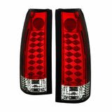 Spyder For Cadillac Escalade 1999 2000 Tail Lights | LED | Red Clear | (TLX-spy5001375-CL360A80)