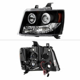 Spyder For Chevy Avalanche 2007-2013 Projector Headlights Pair LED Halo LED Black | 5009647