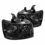 Spyder For Chevy Avalanche 2007-2013 Projector Headlights Pair LED Halo LED Smoke | 5009661