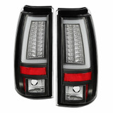 Spyder For Chevy Silverado 1500/2500 HD 2001 2002 Tail Light Pair Version 2 LED Black | 5081865